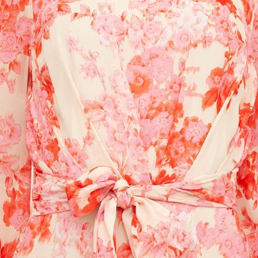 Sukienka Anna Molinari w kwiaty mini różowa 