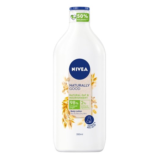 Nivea, Naturally Good, odżywczy balsam do ciała, natural oat & nourishment, 350 ml Nivea wyprzedaż smyk