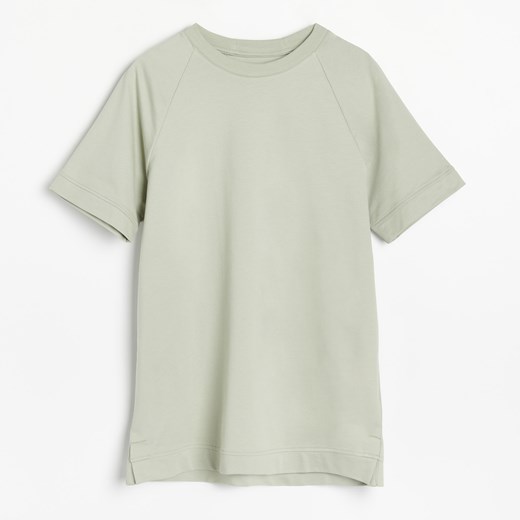 Reserved - Koszulka o wydłużonym kroju - Zielony Reserved M Reserved