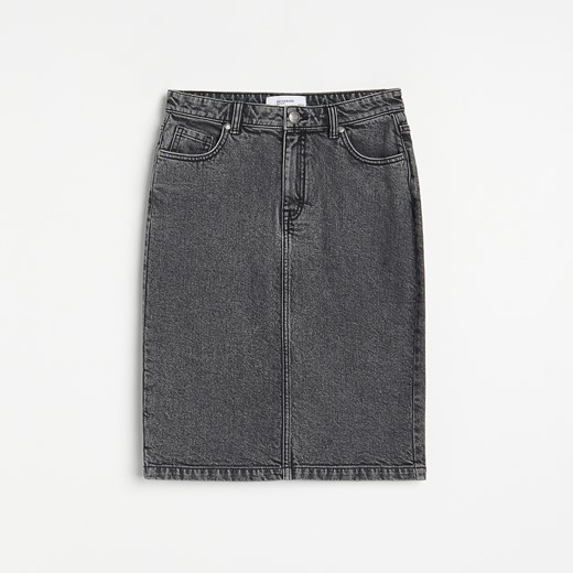 Reserved - Dopasowana spódnica jeansowa - Szary Reserved 38 Reserved