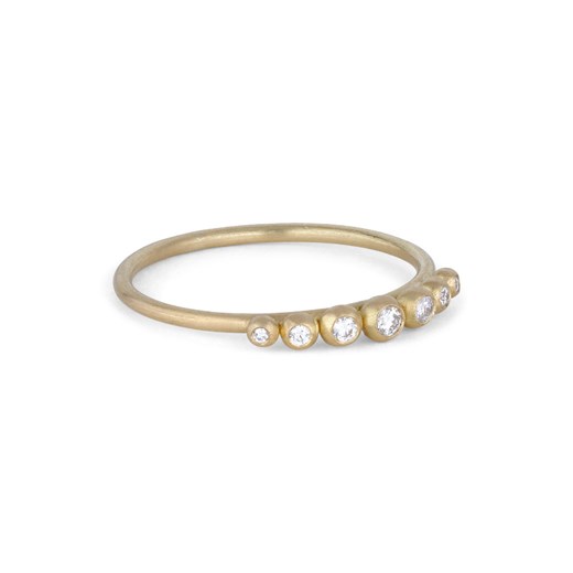 Big Diadem Ring, 18-carat gold, 0.05 ct. Jane Kønig 50 mm showroom.pl
