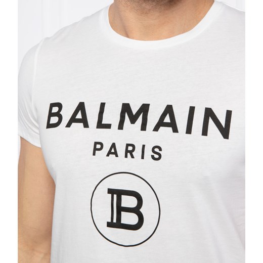 T-shirt męski BALMAIN letni z krótkim rękawem 