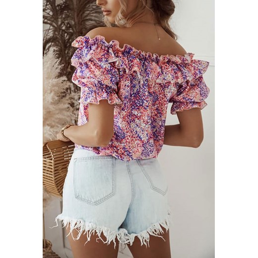 Bluzka hiszpanka w kwiaty Malta multikolor II Shopaholics Dream one-size SHOPAHOLIC`S DREAM