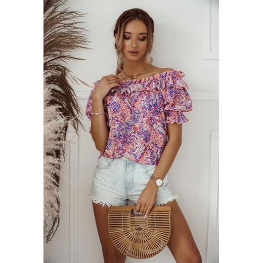 Bluzka hiszpanka w kwiaty Malta multikolor II Shopaholics Dream one-size SHOPAHOLIC`S DREAM