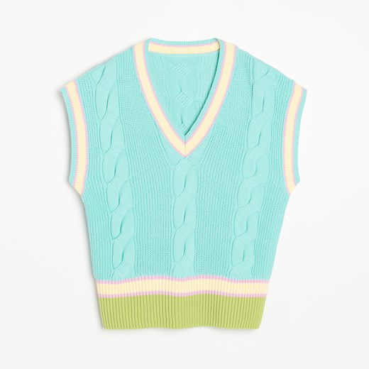 Reserved - Kamizelka oversize - Wielobarwny Reserved S Reserved