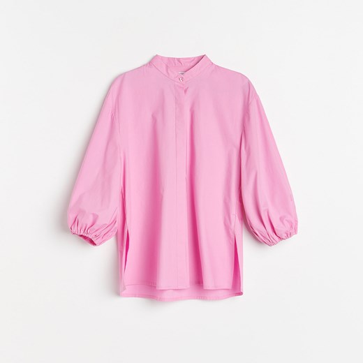 Reserved - Koszula z bawełny organicznej - Różowy Reserved L Reserved