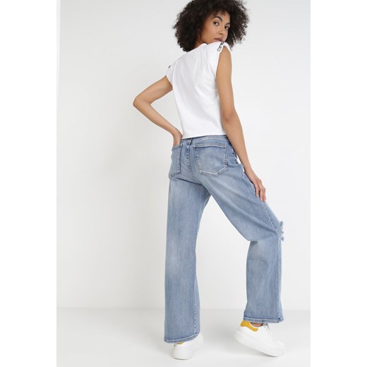 Niebieskie Jeansy Straight Crethophi 38 Born2be Odzież