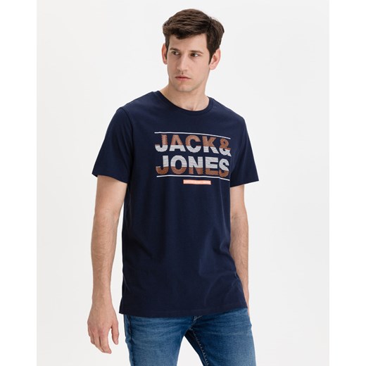 Granatowy t-shirt męski Jack & Jones 