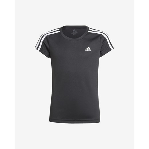 adidas Performance 3 Stripes Koszulka dziecięce Czarny 122 promocja BIBLOO