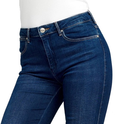 Granatowe jeansy damskie Wrangler 
