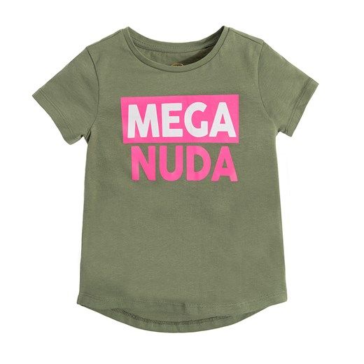 Cool Club, T-shirt dziewczęcy, khaki, Mega Nuda Cool Club 110 smyk