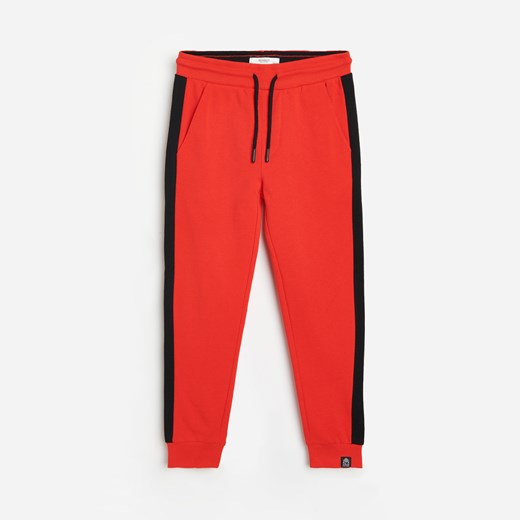 Reserved - Bawełniane spodnie dresowe - Czerwony Reserved 134 Reserved