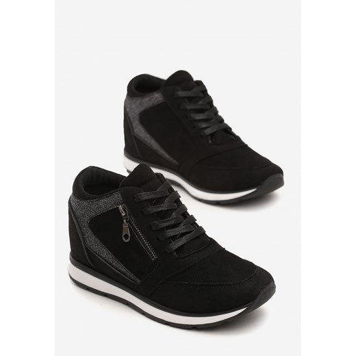 Czarne Sneakersy Hudson 36 Czarny 40 Esclusivo