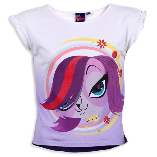 Cool Club, T-shirt dziewczęcy bez rękawów, Littlest Pet Shop, rozmiar 104 - Wyprzedaż - ubrania i buty nawet do -50% taniej! smyk-com fioletowy dziewczęce