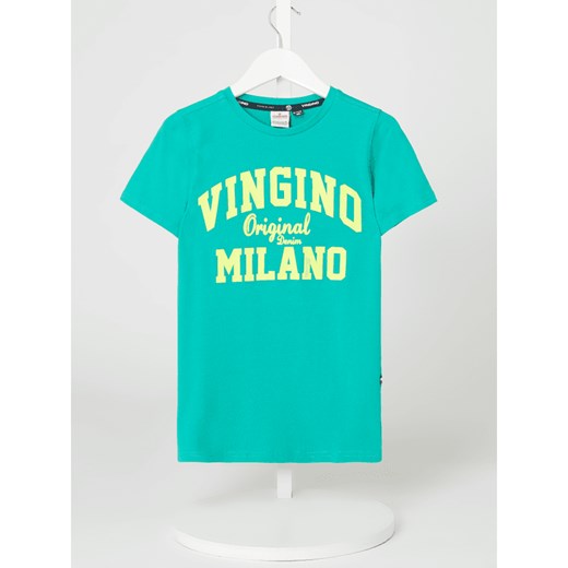 T-shirt z bawełny ekologicznej i elastanu Vingino 176 Peek&Cloppenburg  okazja