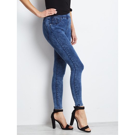 Spodnie jeans-JMP-SP-GD1731.52P-ciemny niebieski Factory Price 25 ajstyle.pl