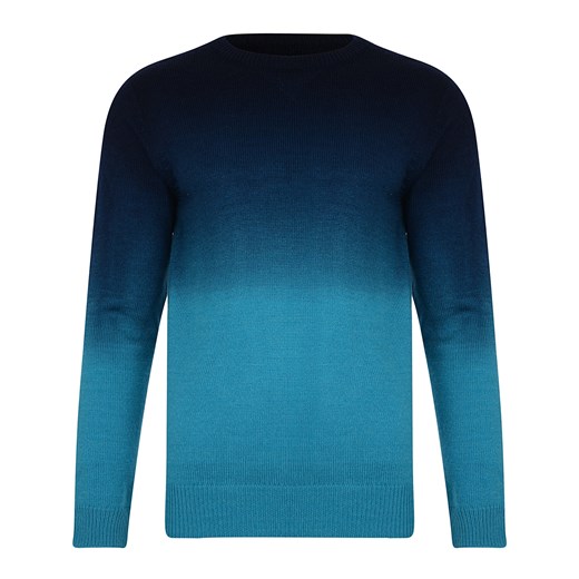 Cieniowany sweter Bellfield Zarate majesso-pl niebieski męskie