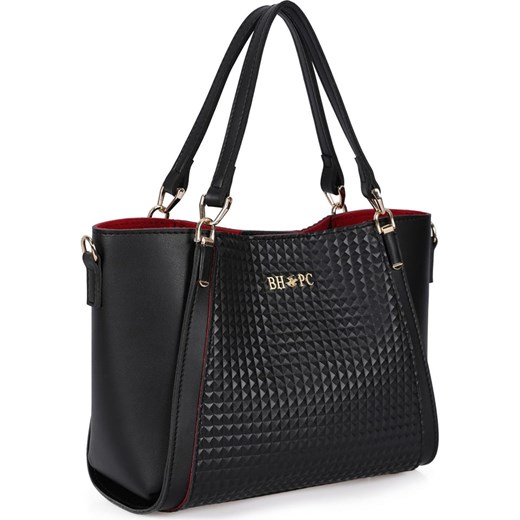 Shopper bag w kolorze czarnym - 25 x 20 x 15 cm onesize okazja Limango Polska