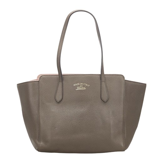 Shopper bag Gucci skórzana elegancka bez dodatków duża na ramię 