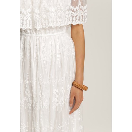 Biała Sukienka Phrixiasse Renee S/M Renee odzież