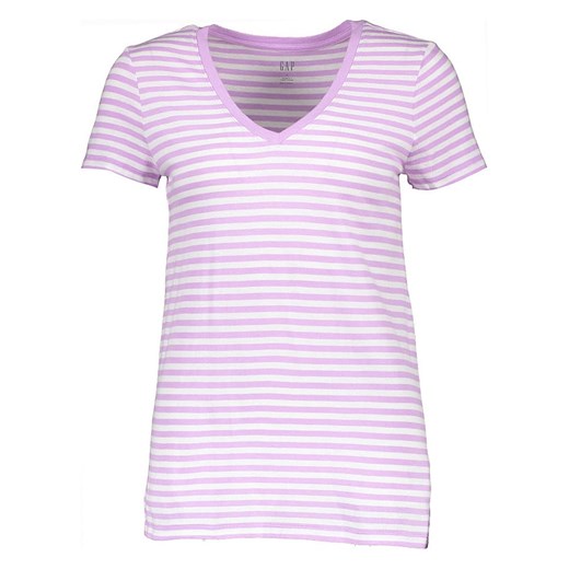 Koszulka w kolorze fioletowo-białym Gap L okazyjna cena Limango Polska