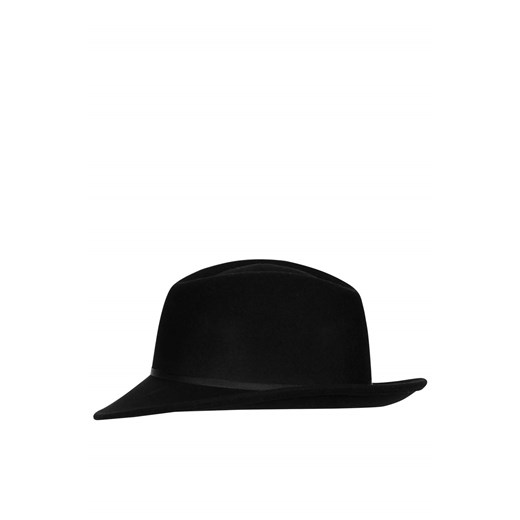 Asymmetric Brim Fedora Hat topshop czarny 