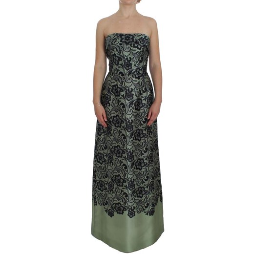 Floral Lace Silk Corset Maxi Dress Dolce & Gabbana 40 IT okazyjna cena showroom.pl