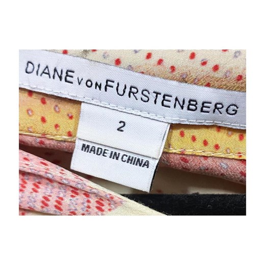 Jaden Tunic Top -Pre Owned Condition Excellent Diane Von Furstenberg Vintage US 2 okazyjna cena showroom.pl