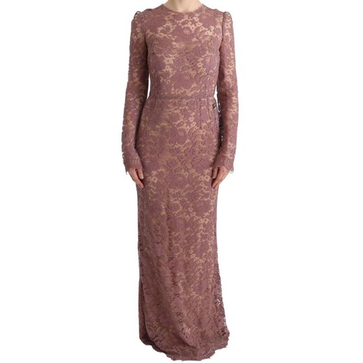 Floral Lace Sheath Long Dress Dolce & Gabbana XS - 40 IT okazja showroom.pl