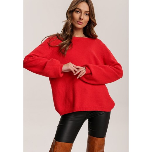 Czerwony Sweter Meridieth Renee S/M okazyjna cena Renee odzież
