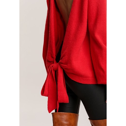Czerwony Sweter Meridieth Renee S/M promocyjna cena Renee odzież