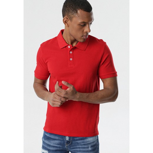 Czerwona Koszulka Ashose ze sklepu Born2be Odzież w kategorii T-shirty męskie - zdjęcie 112710248