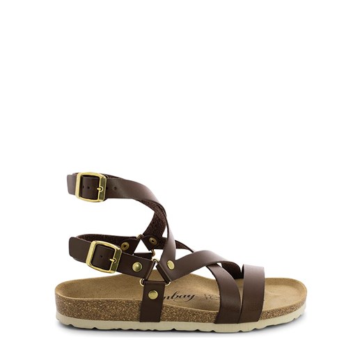 Sandały damskie Sunbay skórzane bez obcasa 