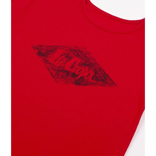 T-shirt dziewczęcy z logo DZ ABBA 4370 RED Lee Cooper 104-110 Lee Cooper
