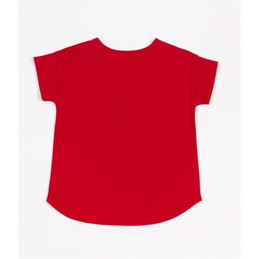 T-shirt dziewczęcy z logo DZ ABBA 4370 RED Lee Cooper 116-122 Lee Cooper