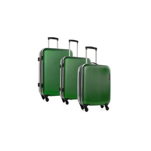 Zestaw twardych walizek Wittchen S-Line zielony royal-point zielony duży