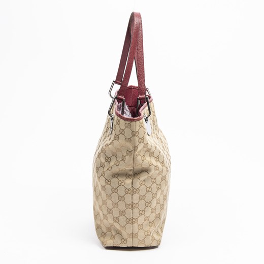 Shopper bag beżowa Gucci mieszcząca a7 