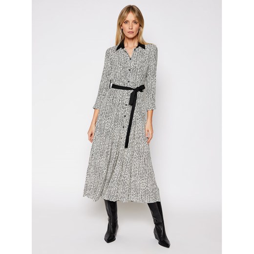 Pinko Sukienka koszulowa Sushi 20211 BLK01 1G160A. 8445 Szary Regular Fit Pinko 38 promocja MODIVO