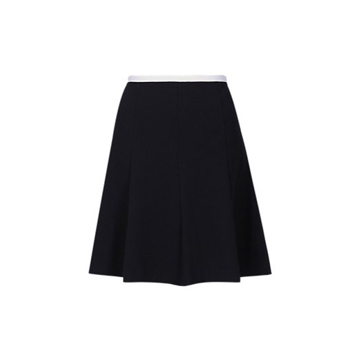 Crêpe Trim Mini Skirt  marks-and-spencer czarny mini