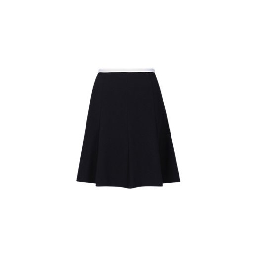 Crêpe Trim Mini Skirt  marks-and-spencer czarny spódnica