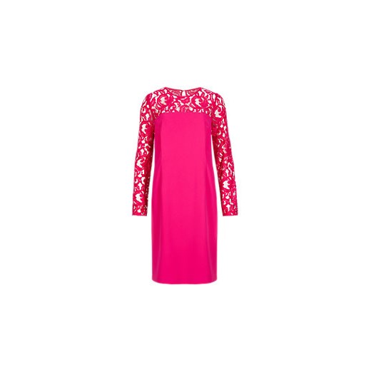 Twiggy for M&S Collection Lace Top A-Line Dress marks-and-spencer rozowy top