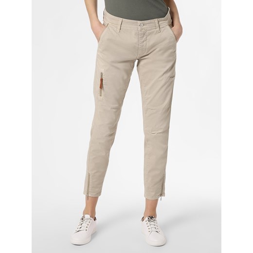 MAC - Spodnie damskie – Rich cargo cotton, beżowy Mac 42-28 vangraaf