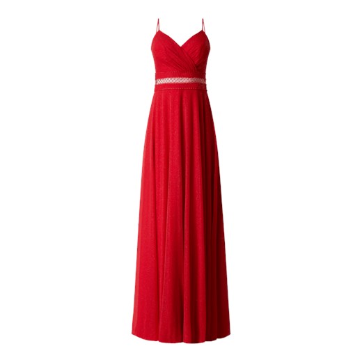 Sukienka wieczorowa z dekoltem w serek w kopertowym stylu Troyden Collection 38 Peek&Cloppenburg 