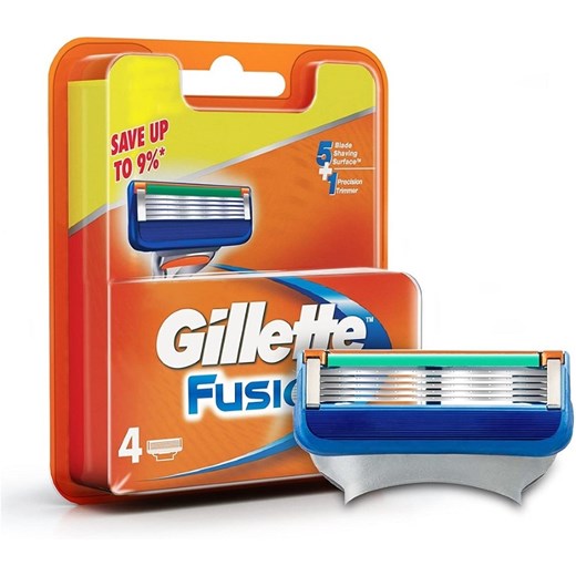 Gillette, Fusion, wymienne ostrza do maszynki do golenia, 4 szt. Gillette okazja smyk