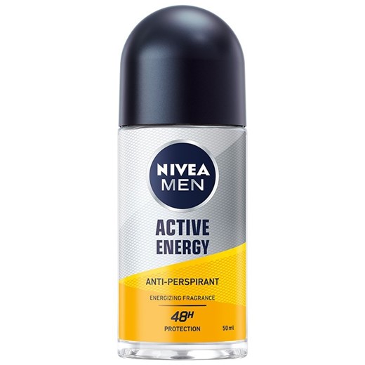 Nivea Men, Active Energy, dezodorant roll-on, 50 ml Nivea okazyjna cena smyk