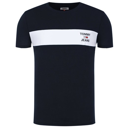 T-Shirt koszulka Tommy Jeans Chest Stripe Navy Tommy Jeans XXL wyprzedaż zantalo.pl