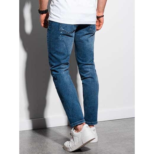 Granatowe jeansy męskie Ombre 
