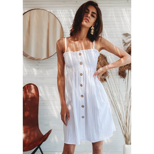 Sukienka Dorena - biała Latika okazyjna cena Butik Latika
