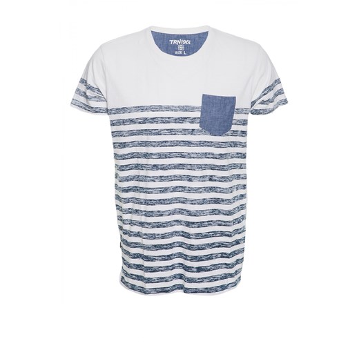 Striped t-shirt terranova bialy t-shirty