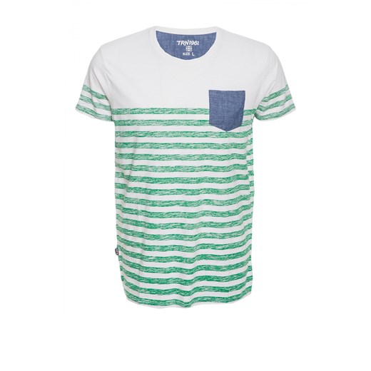 Striped t-shirt terranova niebieski t-shirty